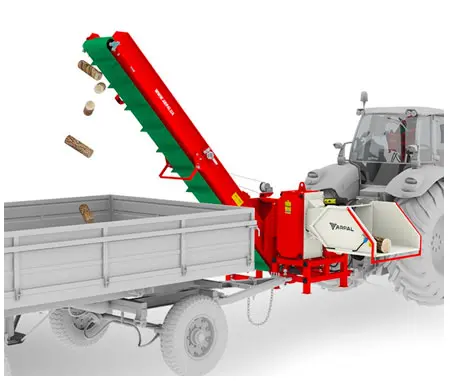 Tocătoare de crengi tractor