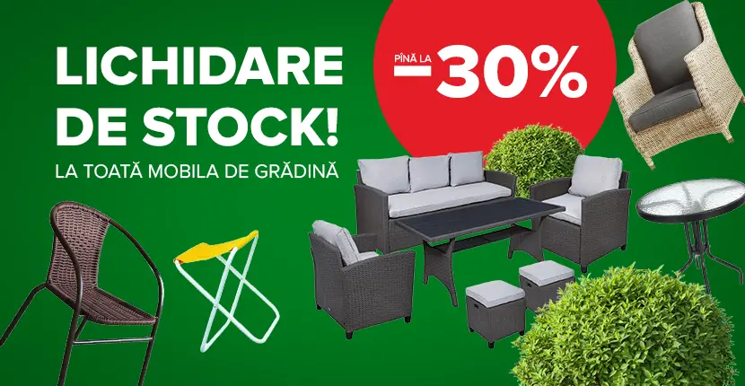 Lichidare de Stock - la toată mobila de grădină!