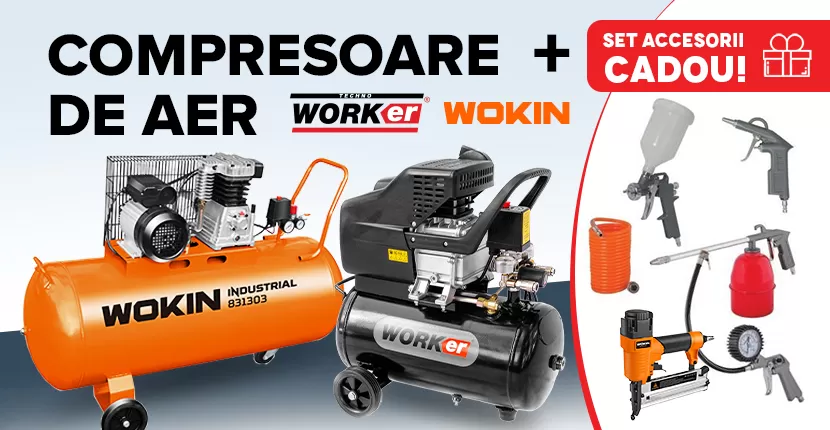 Compresor de aer cu cadou!