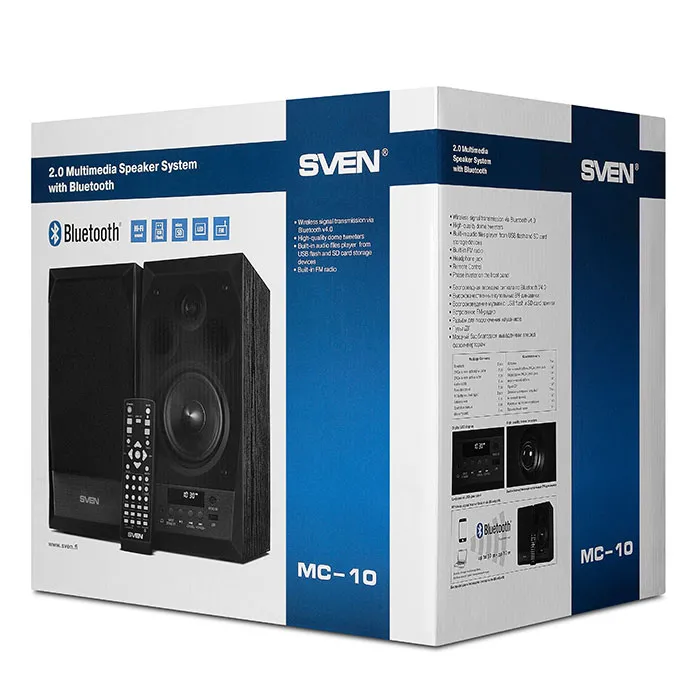 Boxe pentru calculator 2.0 SVEN MC-10, Negru