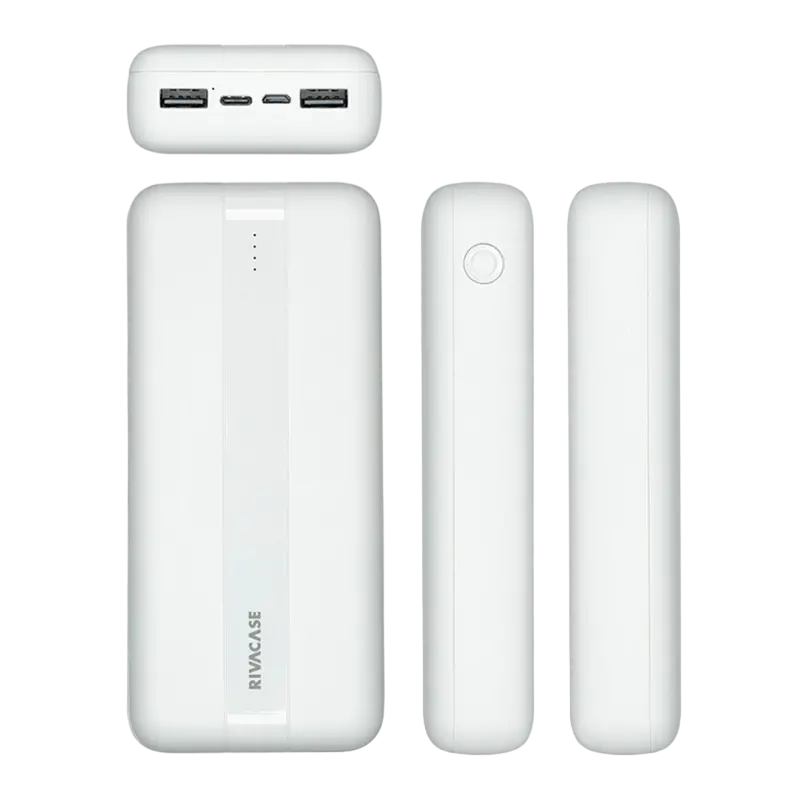Acumulator extern RivaCase VA2081, 20000mAh, Alb