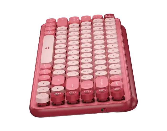 Tastatură Logitech POP Keys, Fără fir, Roz