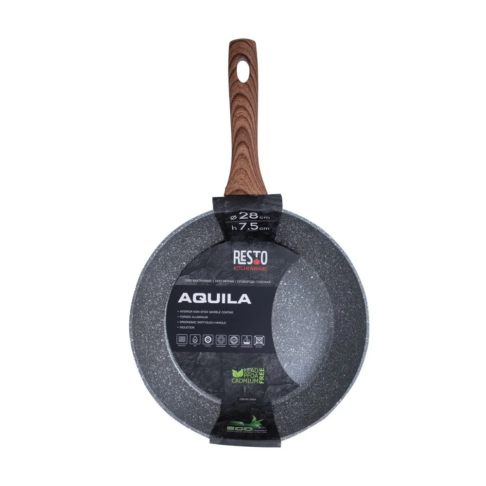 Tigaie adâncă RESTO 93054, 28cm, Gri