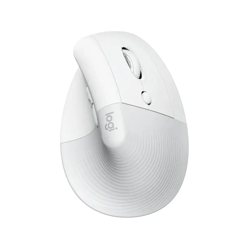 Mouse Wireless Logitech Lift Vertical, Alb