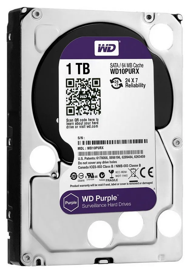 Unitate HDD Western Digital WD Purple, 3.5", 1 TB <WD10PURZ>
