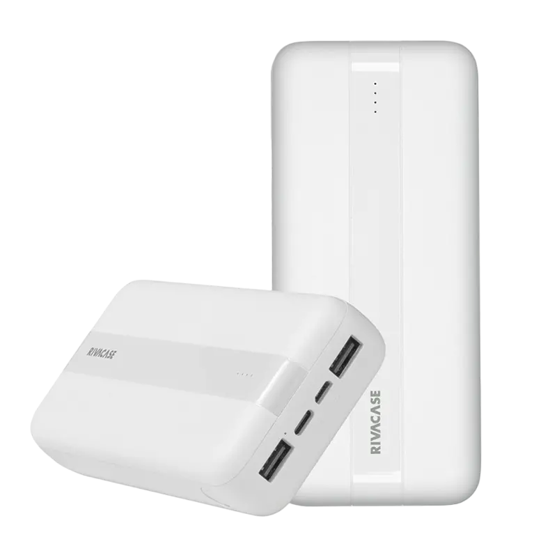 Acumulator extern RivaCase VA2081, 20000mAh, Alb