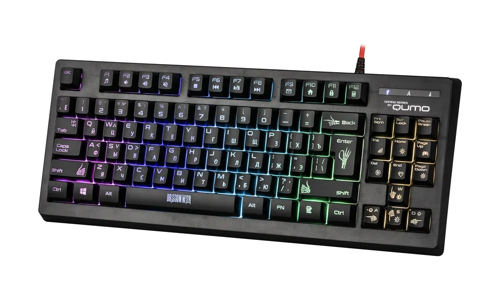 Set Tastatură + Mouse QUMO Pandemonium, Cu fir, Negru