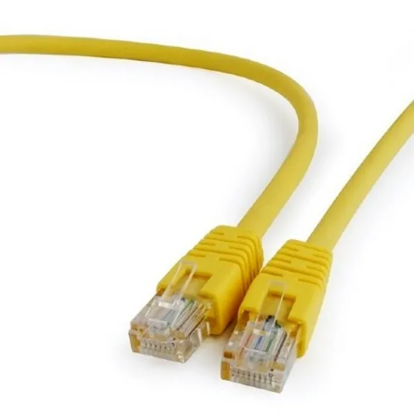 Patch cord Cablexpert PP12-0.5M/Y, CAT5e UTP, 0,5m, Galben