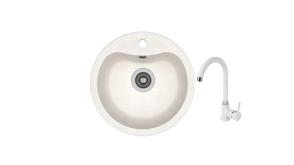 SET chiuveta Dr Gans DORA + SanDonna F 7073 alb