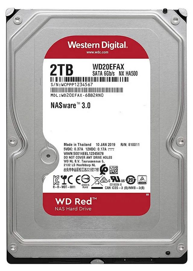 Unitate HDD Western Digital WD Red, 3.5", 2 TB <WD20EFAX>