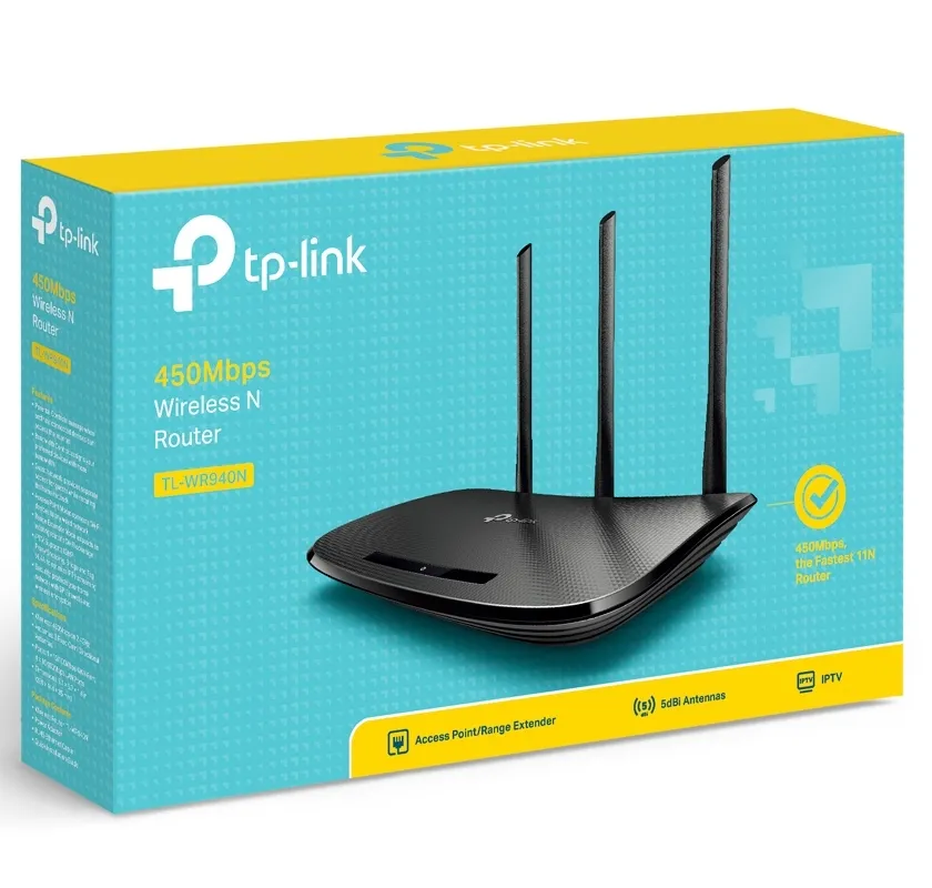 Router fără fir TP-LINK TL-WR940N, Negru
