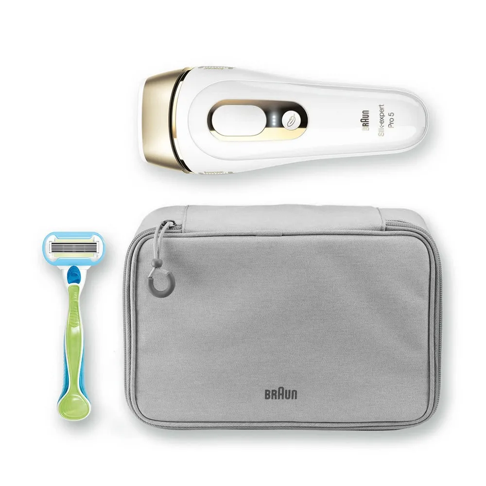 Fotoepilator BRAUN PL5014, Alb/Auriu