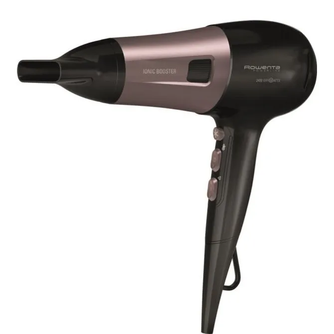 Uscător de păr Rowenta Powerline CV5940F0, 2400 W, Negru | Roz