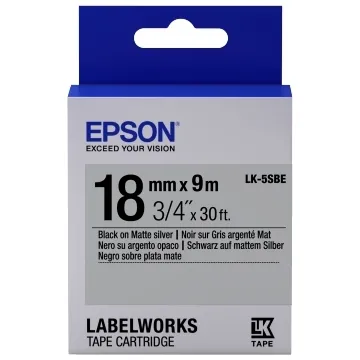 Cartuş de bandă Epson LK-5SBE, 18 mm x 9 m