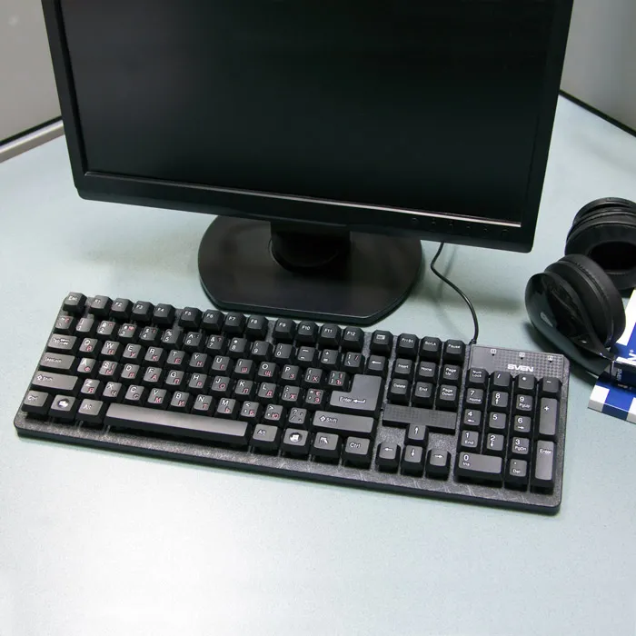 Tastatură SVEN Standard 301, Cu fir, Negru