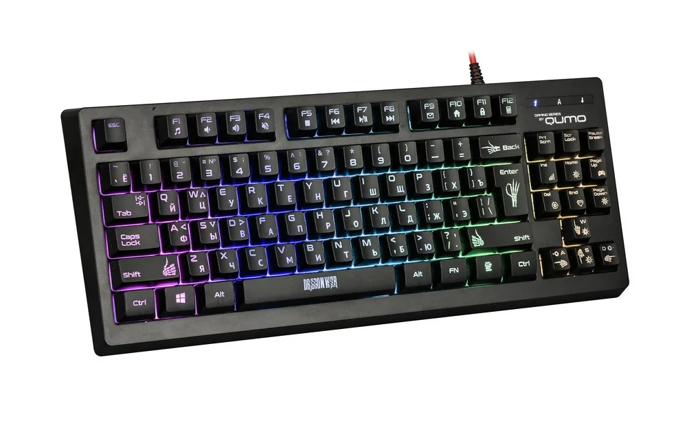Set Tastatură + Mouse QUMO Pandemonium, Cu fir, Negru