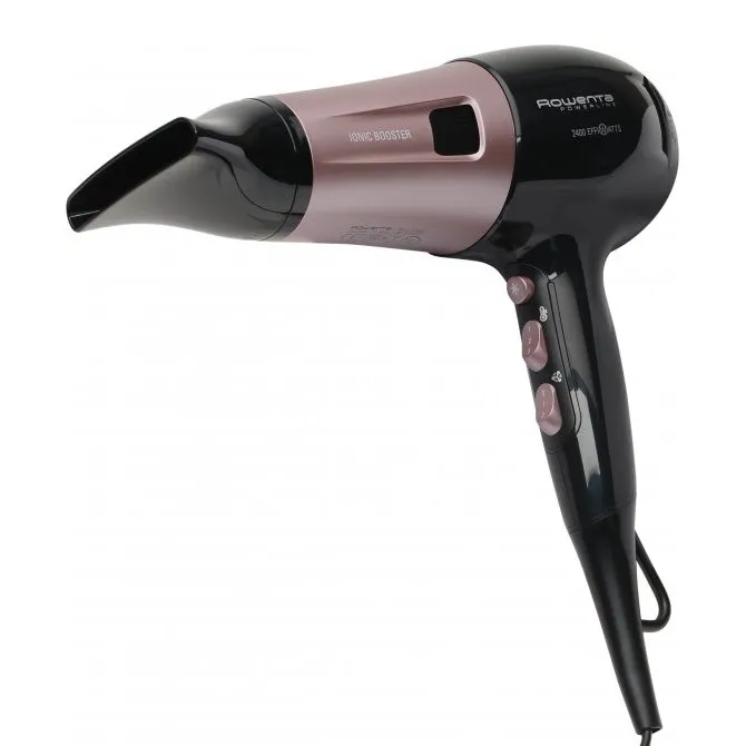 Uscător de păr Rowenta Powerline CV5940F0, 2400 W, Negru | Roz