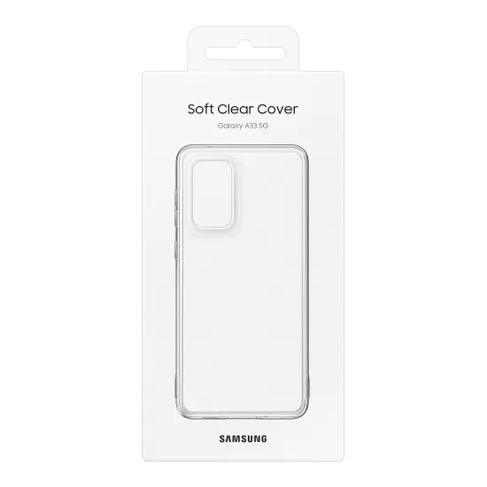 Original Sam. Soft Clear cover Galaxy A33, Transparent