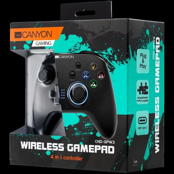 Gamepad Canyon 4-IN-1, Negru