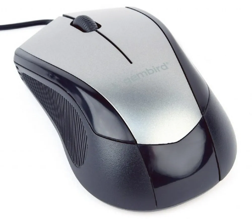 Mouse Gembird MUS-3B-02-BG, Negru/Gri