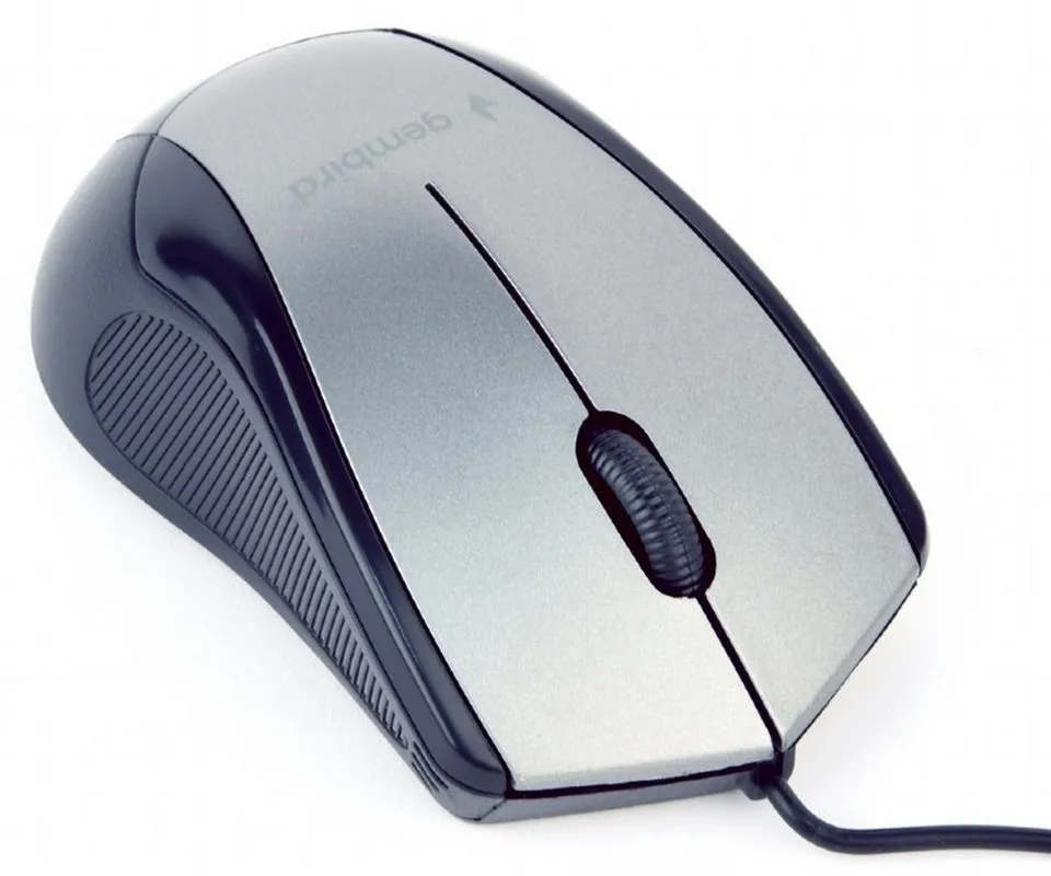 Mouse Gembird MUS-3B-02-BG, Negru/Gri