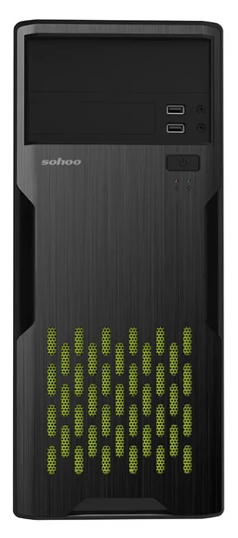 Carcasă PC Sohoo 2810BG, Midi-Tower, ATX, Negru