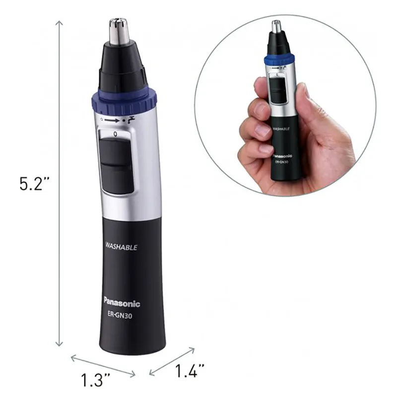 Trimmer pentru bărbați Panasonic ER-GN30-K520, Negru | Argintiu