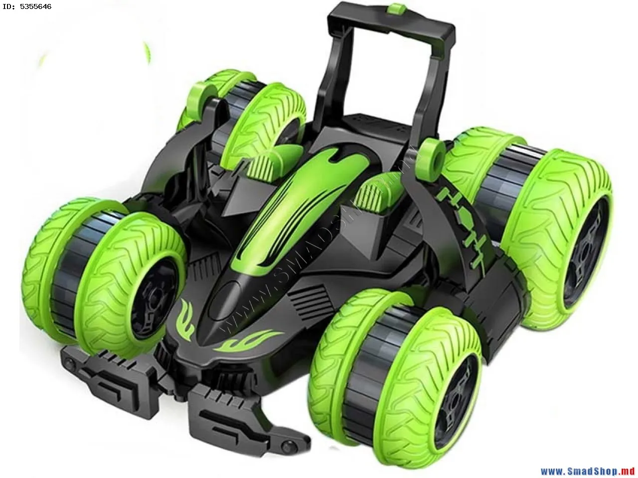 Jucărie cu telecomandă SY Stunt Tumbling Wheel Car, Verde (SY012A)
