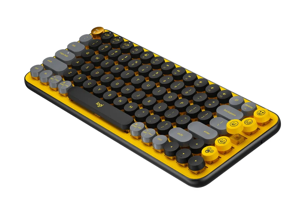 Tastatură Logitech POP Keys, Fără fir, Galben