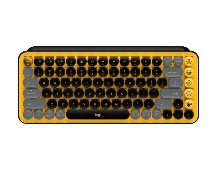 Tastatură Logitech POP Keys, Fără fir, Galben