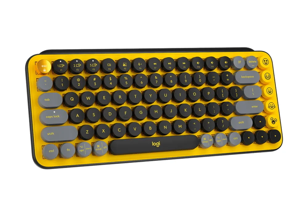 Tastatură Logitech POP Keys, Fără fir, Galben