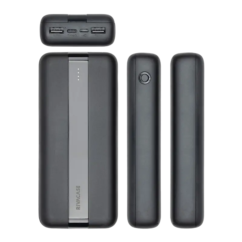 Acumulator extern RivaCase VA2081, 20000mAh, Negru