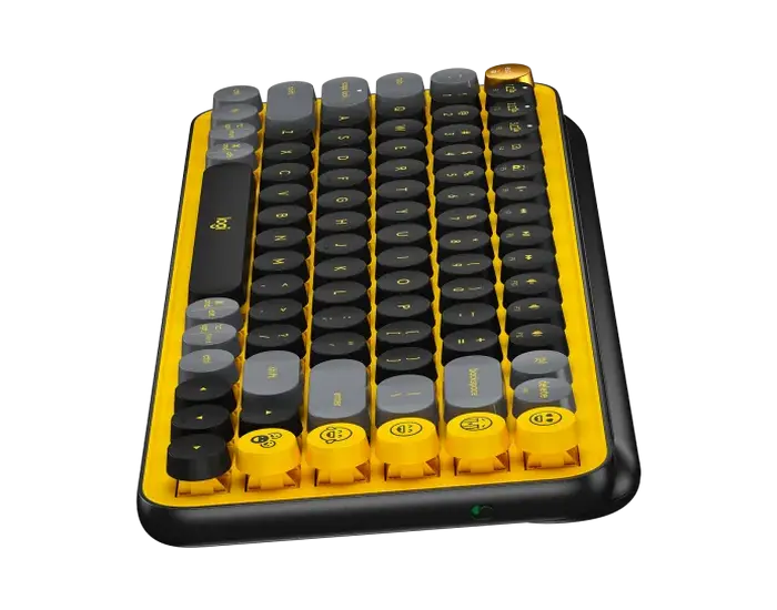Tastatură Logitech POP Keys, Fără fir, Galben