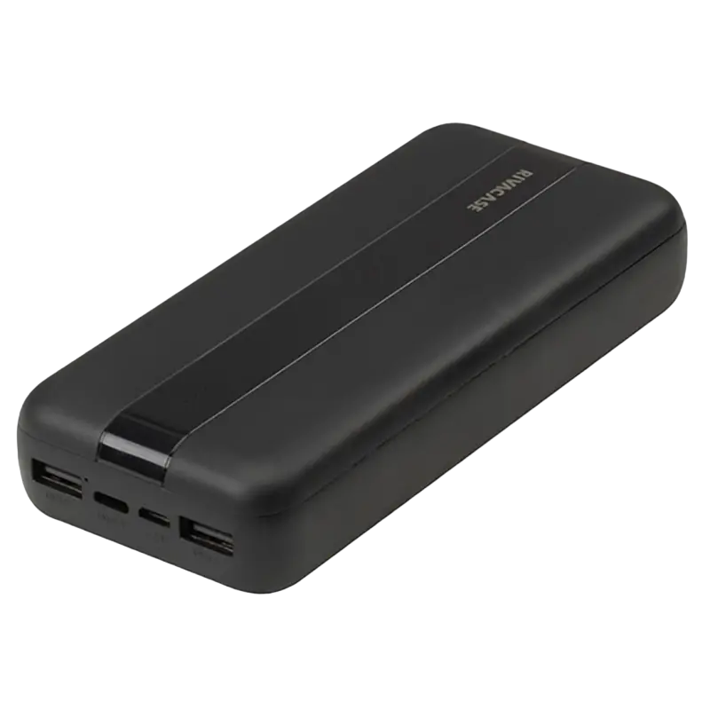 Acumulator extern RivaCase VA2081, 20000mAh, Negru