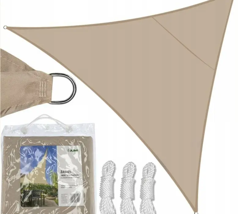Pinza de umbra triunghiulara JUMI (bej) 3,6 x 3,6 X 3,6 m
