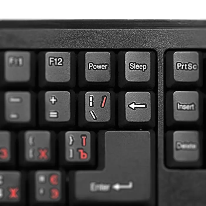 Tastatură SVEN Standard 303, Cu fir, Negru