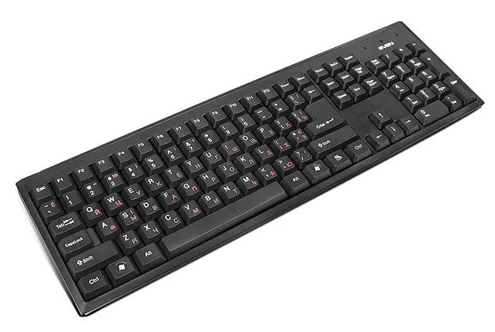 Tastatură SVEN Standard 303, Cu fir, Negru