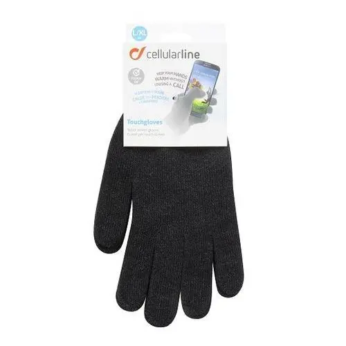 Mănuși senzoriale Cellularline L/XL, Touch screen, Large, Negru