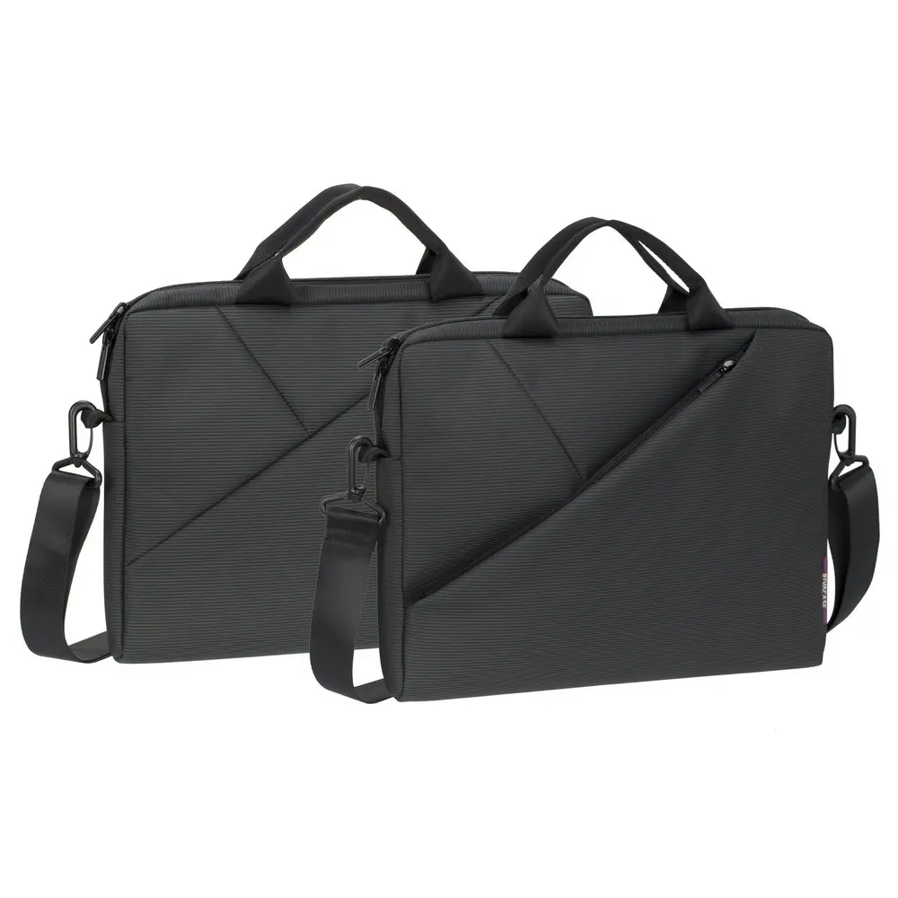 Geantă pentru Laptop RivaCase Tivoli, 13.3", Poliester, Negru