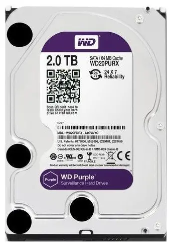 Unitate HDD Western Digital WD Purple, 3.5", 2 TB <WD20PURZ>