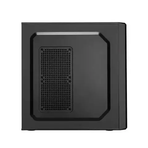Carcasă PC Sohoo 5907BS, Midi-Tower, Sursă de alimentare încorporată, Negru/Argintiu
