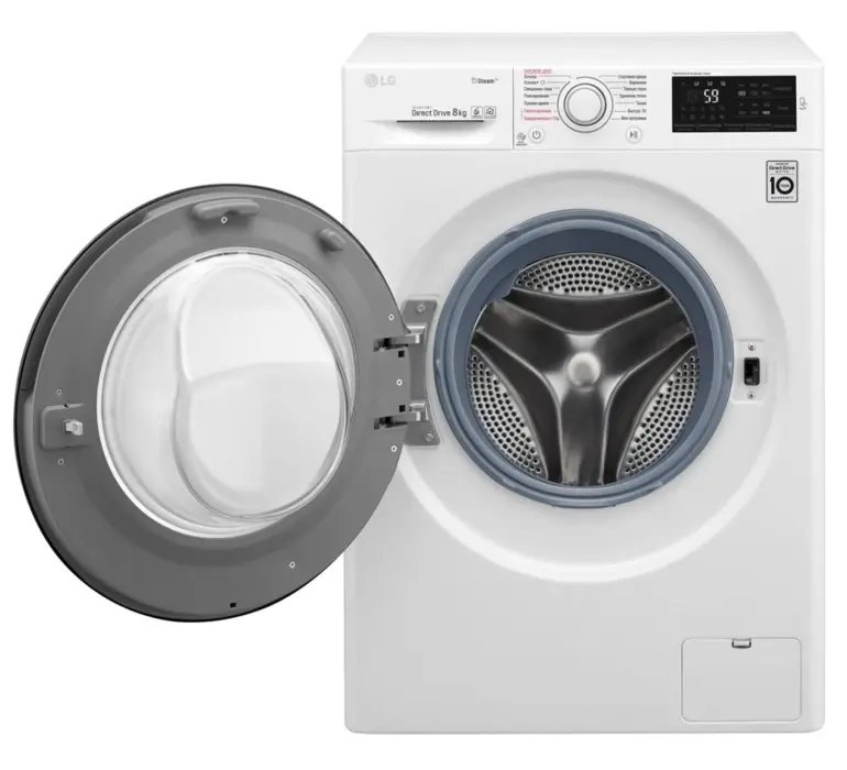 Mașină de spălat LG F4M5TS6W, 8kg, Alb