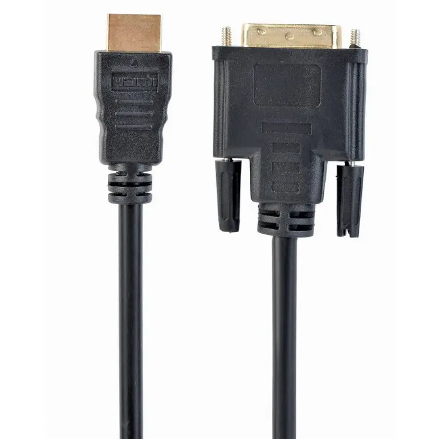 Cablu Video Cablexpert CC-HDMI-DVI-15, HDMI (M) - DVI-I (M), 4,5m, Negru
