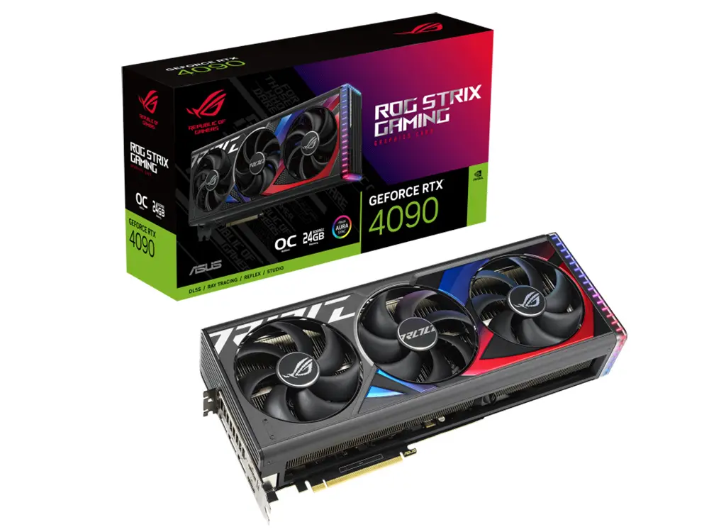 Placă Video ASUS ROG-STRIX-RTX4090-O24G-GAMING, 24 GB GDDR6X 384bit (90YV0ID0-M0NA00)