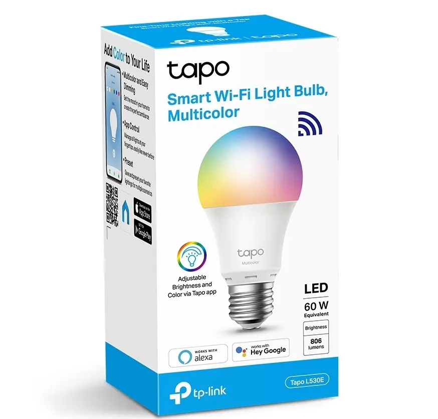 Bec inteligent TP-LINK Tapo L530E, E27, Multicolor
