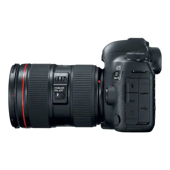 Aparat foto DSLR Canon EOS 5D Mark IV KIT (+ EF24-105 f/4 L IS USM), Negru