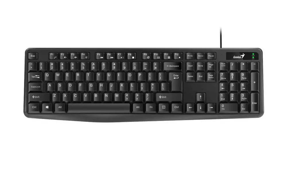 Tastatură Genius KB-117, Cu fir, Negru