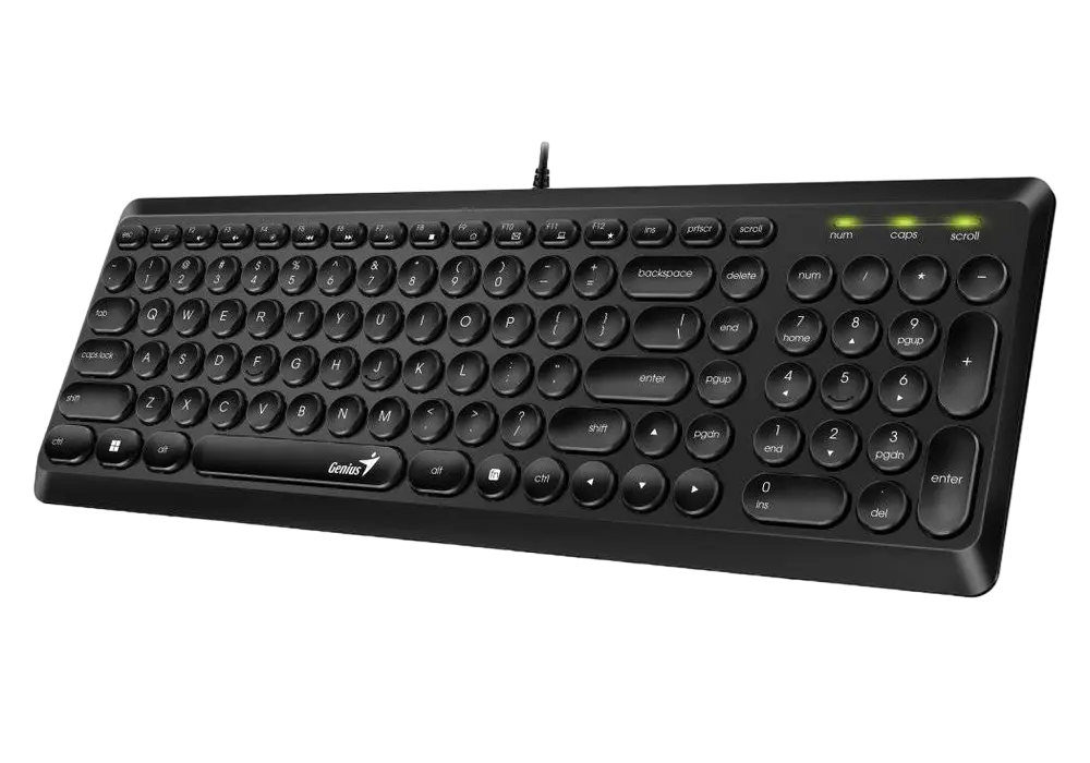 Tastatură Genius SlimStar Q200, Cu fir, Negru