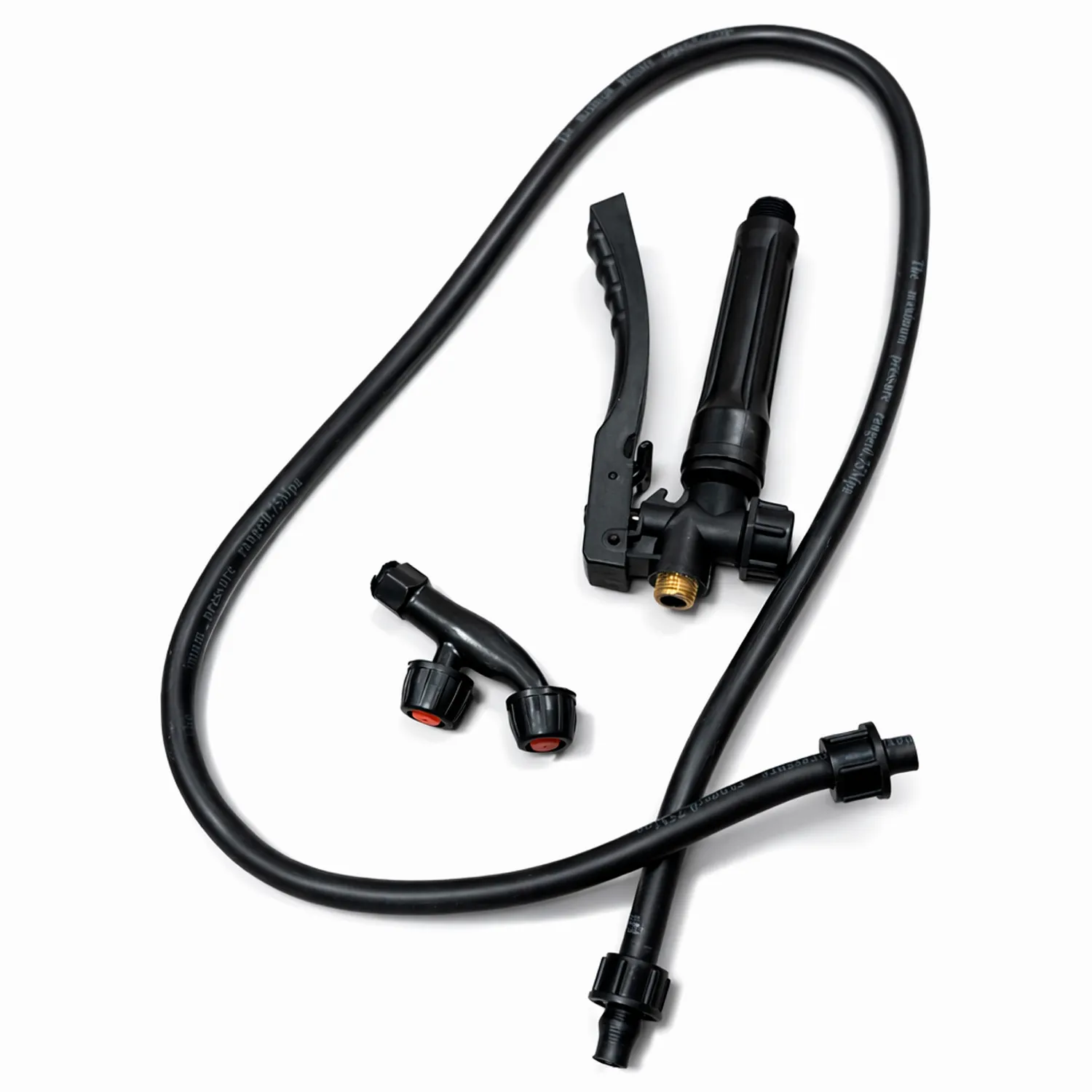 Set furtun cu maneta si duza dubla stropitoare 