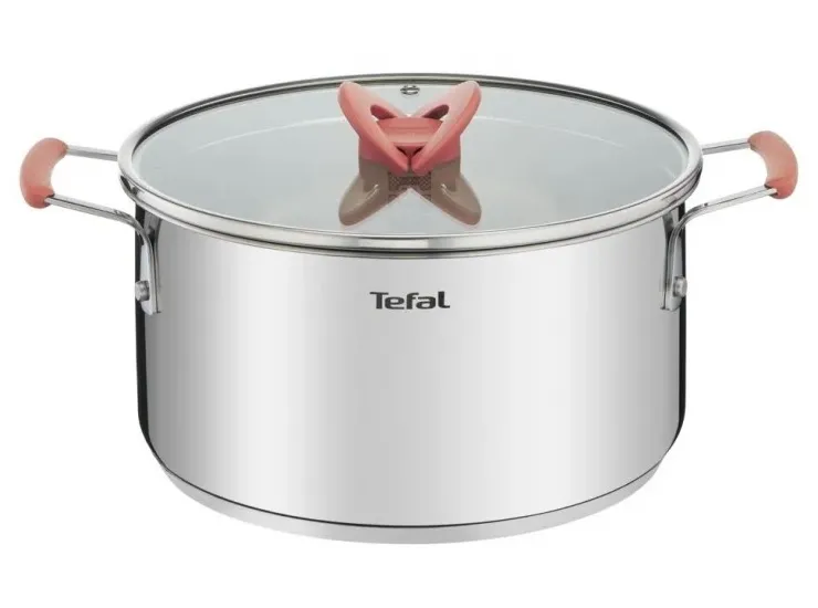 Set de vase Tefal Opti'Space, 5,2L, Oțel inoxidabil